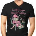 Healing From Nothing Men's V-Neck - Adult & Kids T-Shirts, Sweatshirts & Hoodies apparel design preview 1