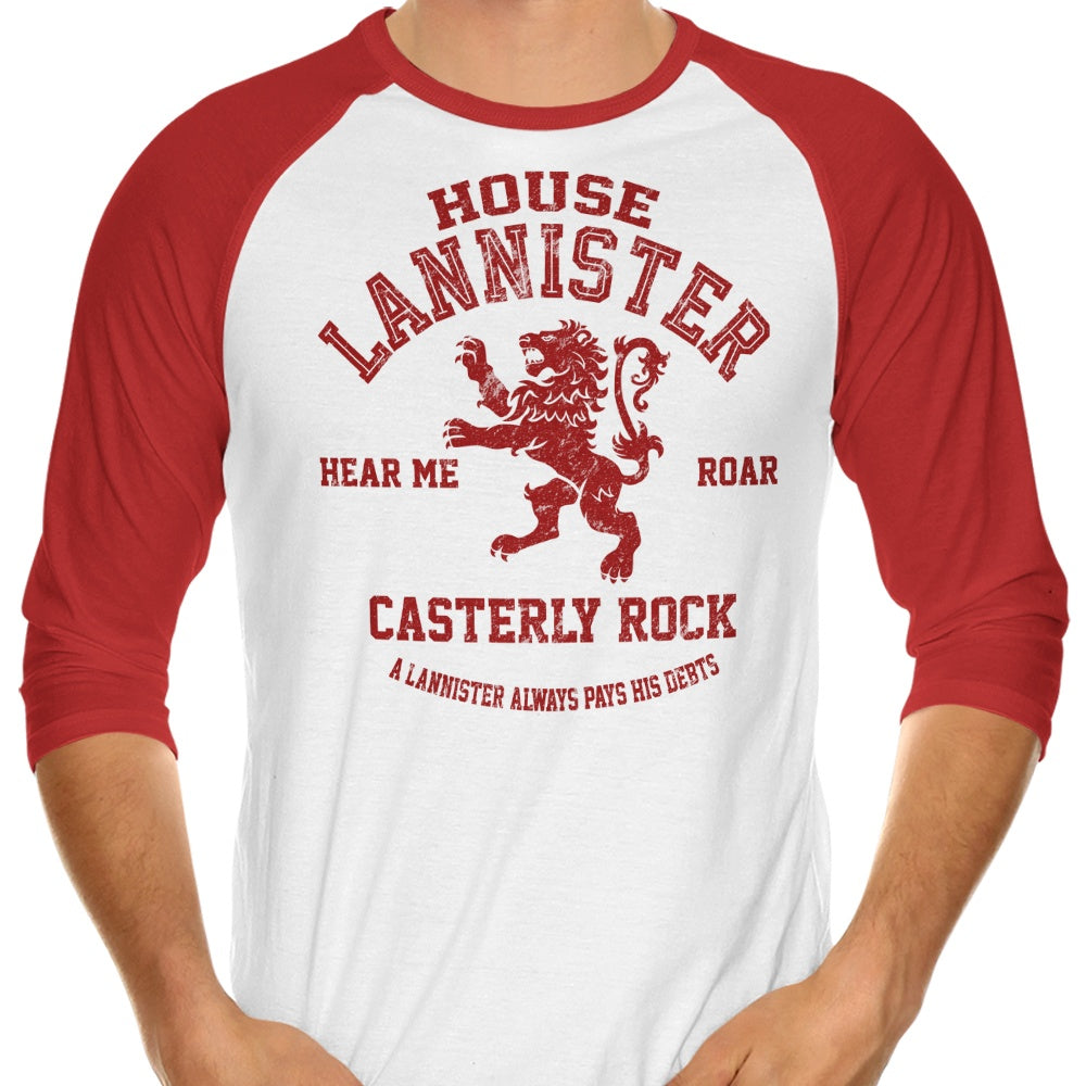 Hear Me Roar (Alt) 3/4 Sleeve Raglan - Adult & Kids T-Shirts, Sweatshirts & Hoodies apparel design preview 1