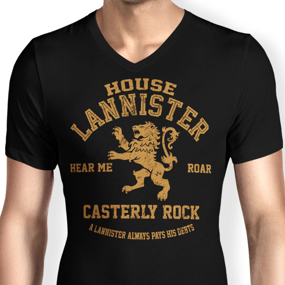 Hear Me Roar Men's V-Neck - Adult & Kids T-Shirts, Sweatshirts & Hoodies apparel design preview 2