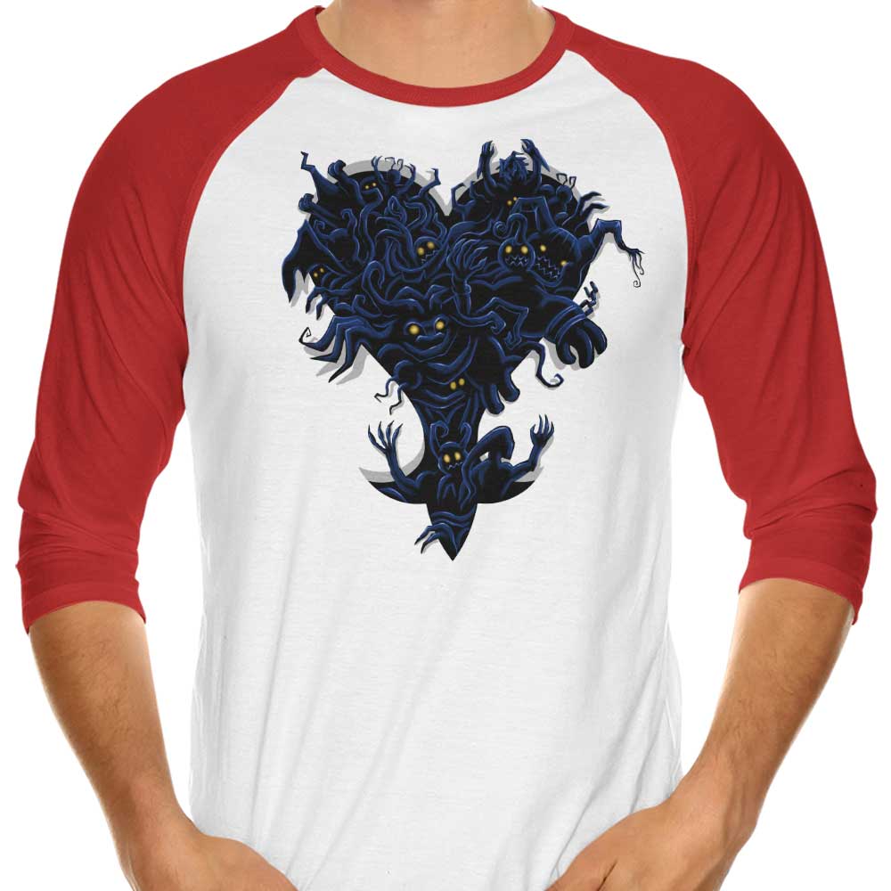 Heartless 3/4 Sleeve Raglan - Adult & Kids T-Shirts, Sweatshirts & Hoodies apparel design preview 1