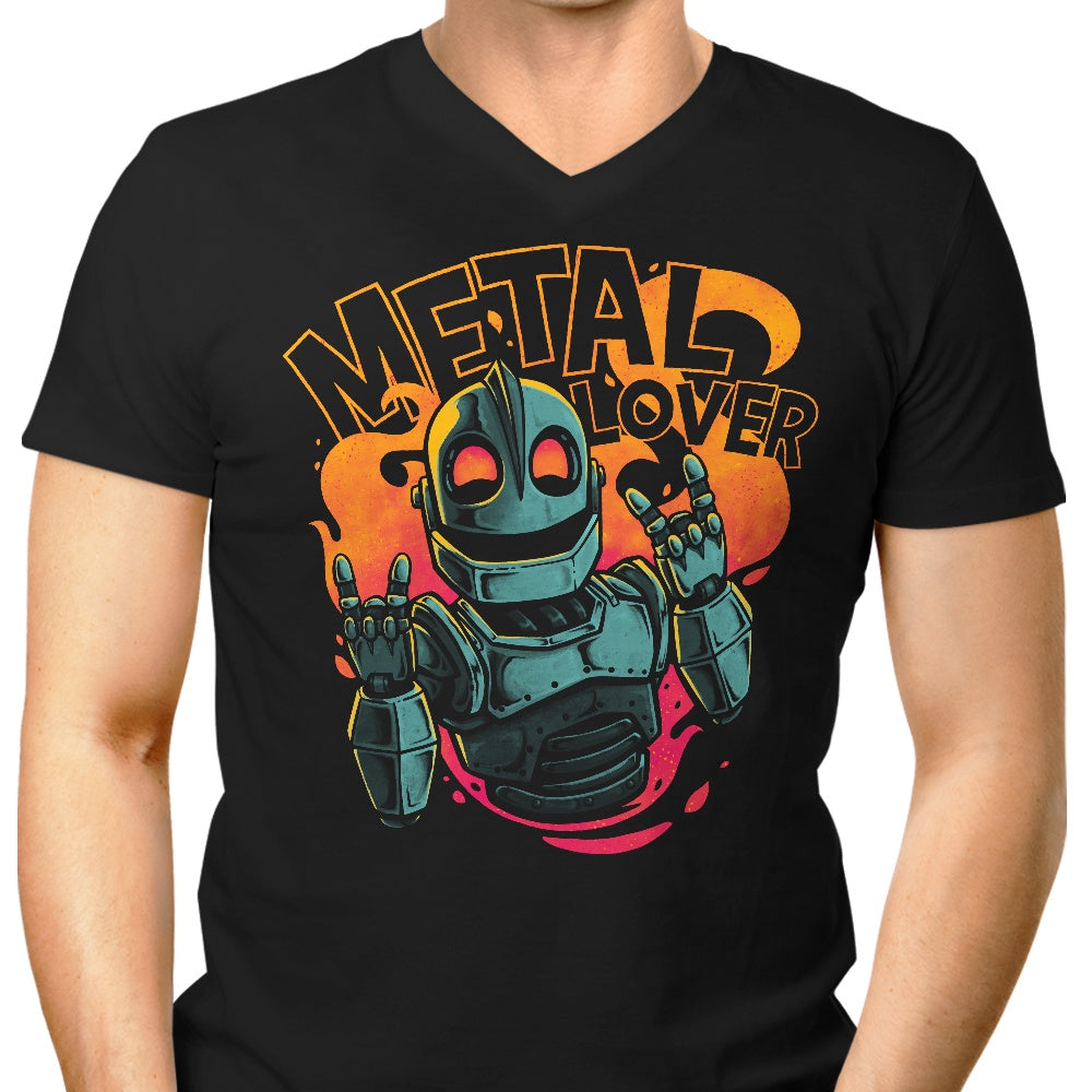 Heavy Metal Heart Men's V-Neck - Adult & Kids T-Shirts, Sweatshirts & Hoodies apparel design preview 1