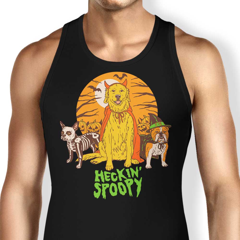 Heckin Spoopy Tank Top - Adult & Kids T-Shirts, Sweatshirts & Hoodies apparel design preview 1