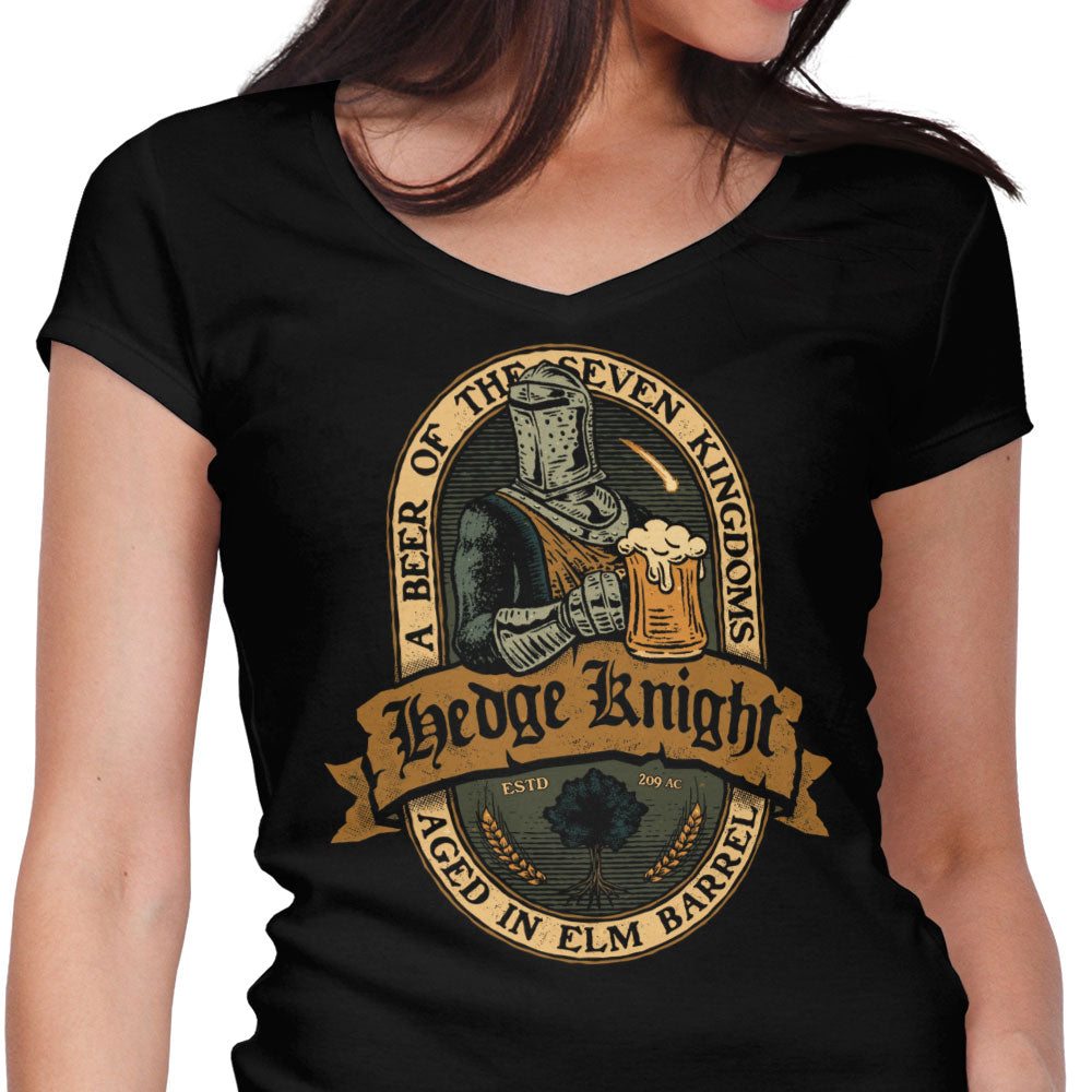 Hedge Knight Beer Women's V-Neck - Adult & Kids T-Shirts, Sweatshirts & Hoodies apparel design preview 1
