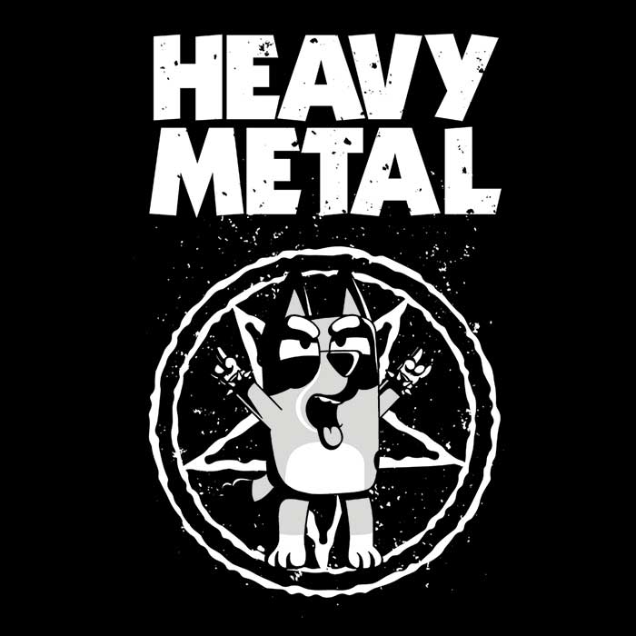 Heeler Metal Men's Apparel - Adult & Kids T-Shirts, Sweatshirts & Hoodies apparel design preview 2
