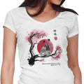 Heeler Sumi-e Women's V-Neck - Adult & Kids T-Shirts, Sweatshirts & Hoodies apparel design preview 1