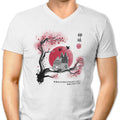 Heeler Sumi-e Men's V-Neck - Adult & Kids T-Shirts, Sweatshirts & Hoodies apparel design preview 1