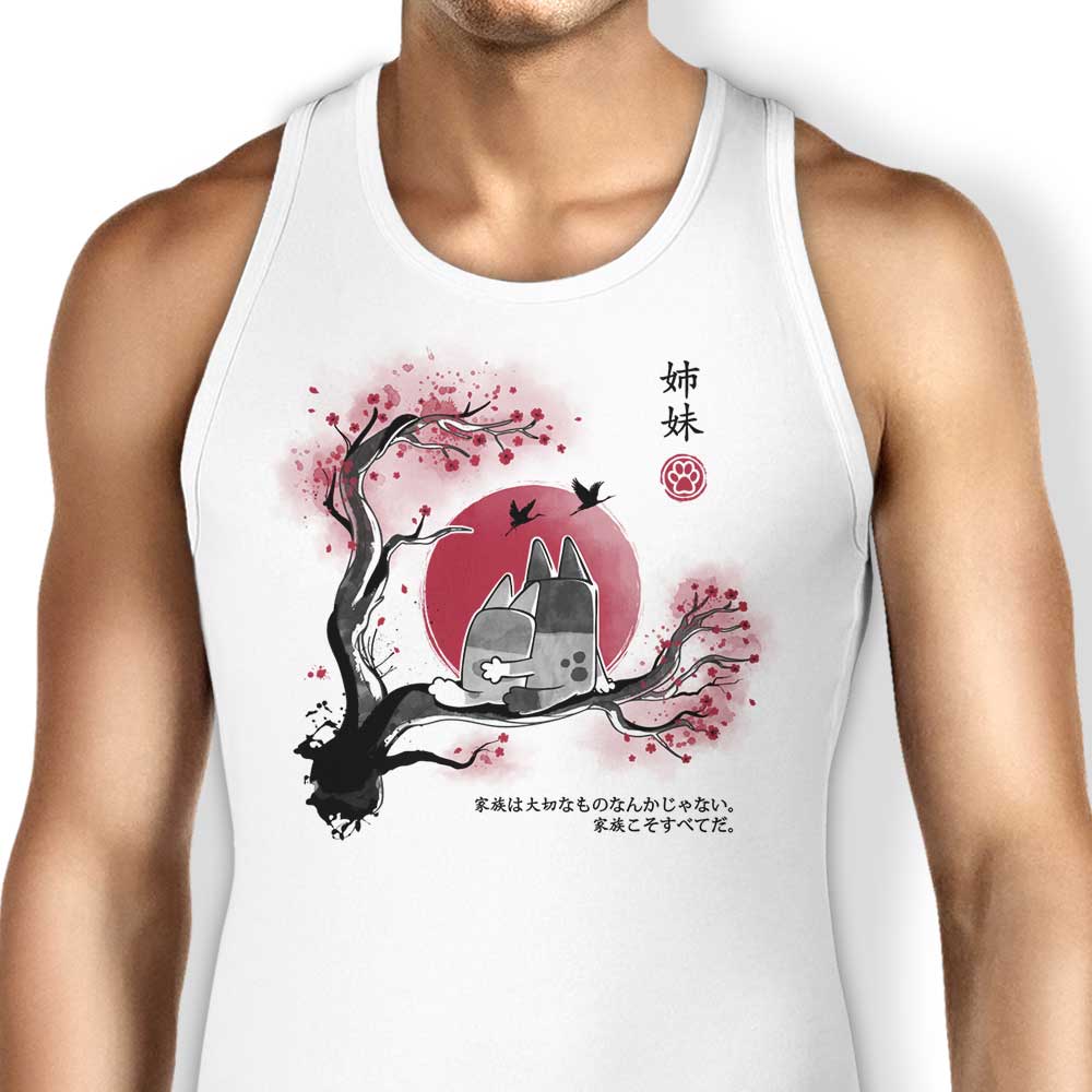 Heeler Sumi-e Tank Top - Adult & Kids T-Shirts, Sweatshirts & Hoodies apparel design preview 1