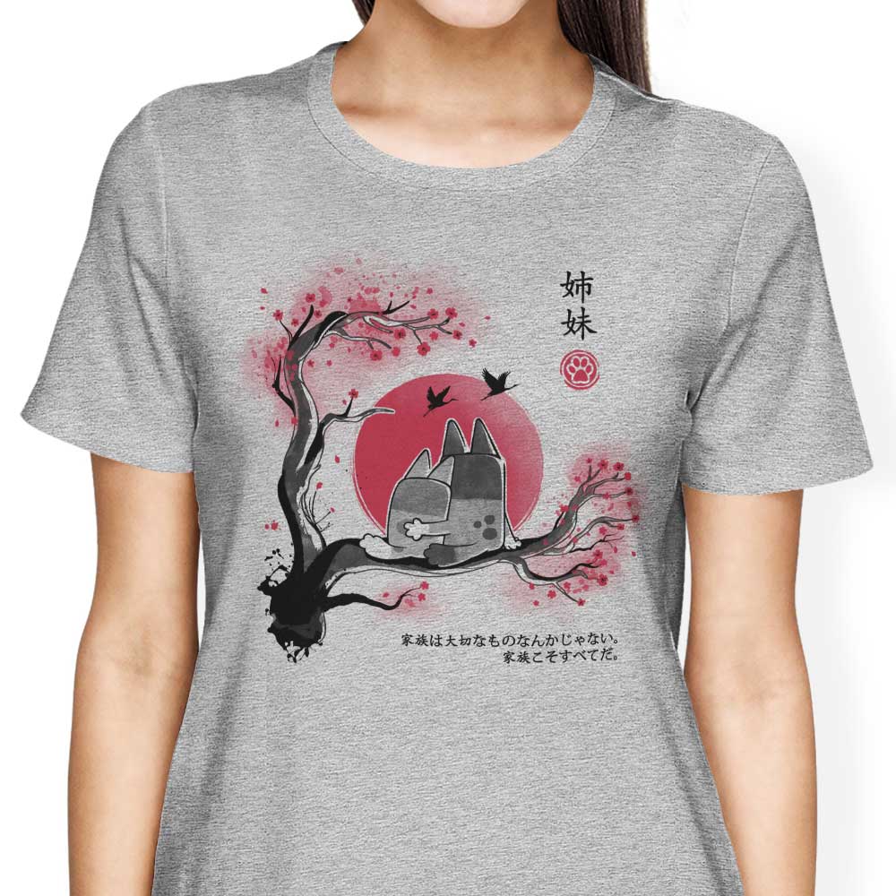 Heeler Sumi-e Women's Apparel - Adult & Kids T-Shirts, Sweatshirts & Hoodies apparel design preview 2