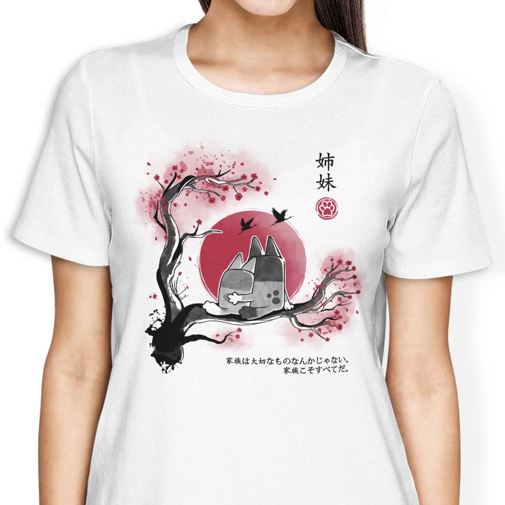 Heeler Sumi-e Women's Apparel - Adult & Kids T-Shirts, Sweatshirts & Hoodies apparel design preview 1