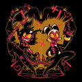 Hell Couple Coasters - Adult & Kids T-Shirts, Sweatshirts & Hoodies apparel design preview 1