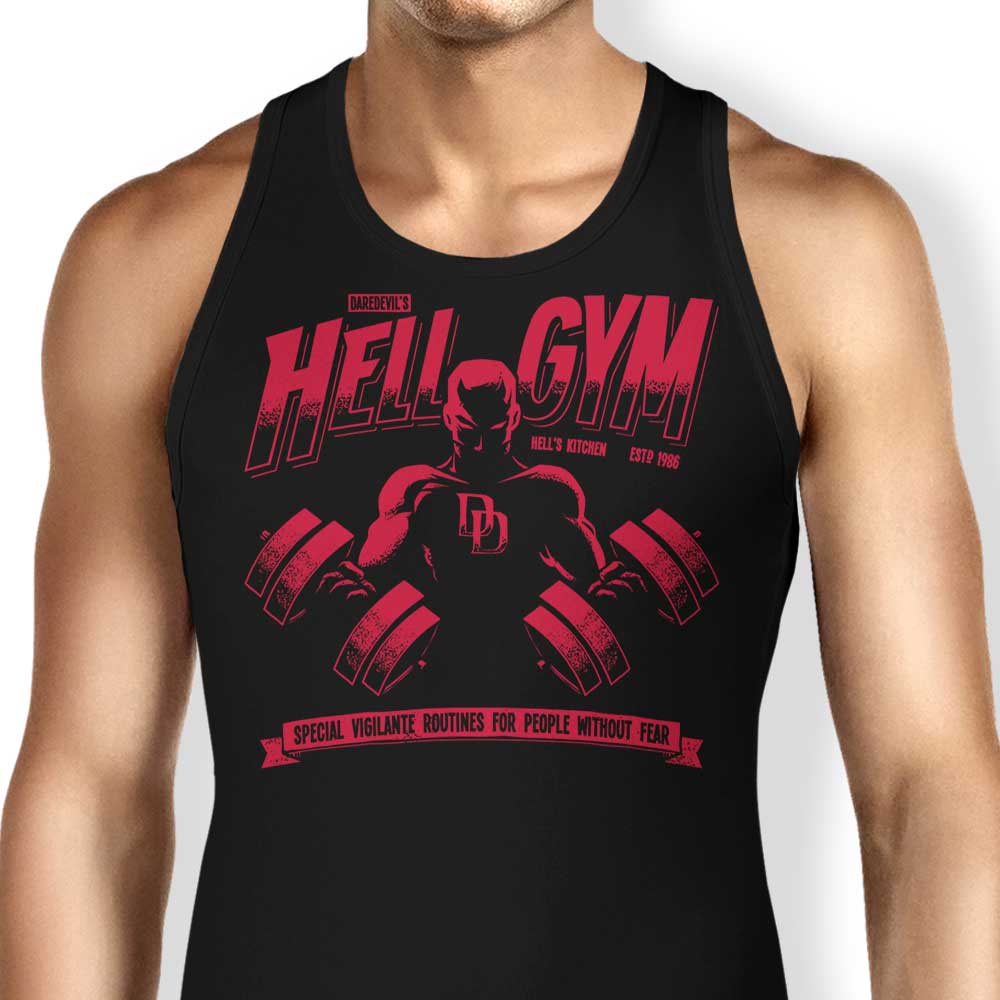 Hell Gym Tank Top - Adult & Kids T-Shirts, Sweatshirts & Hoodies apparel design preview 1