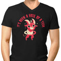 Hell of a Year Men's V-Neck - Adult & Kids T-Shirts, Sweatshirts & Hoodies apparel design preview 1