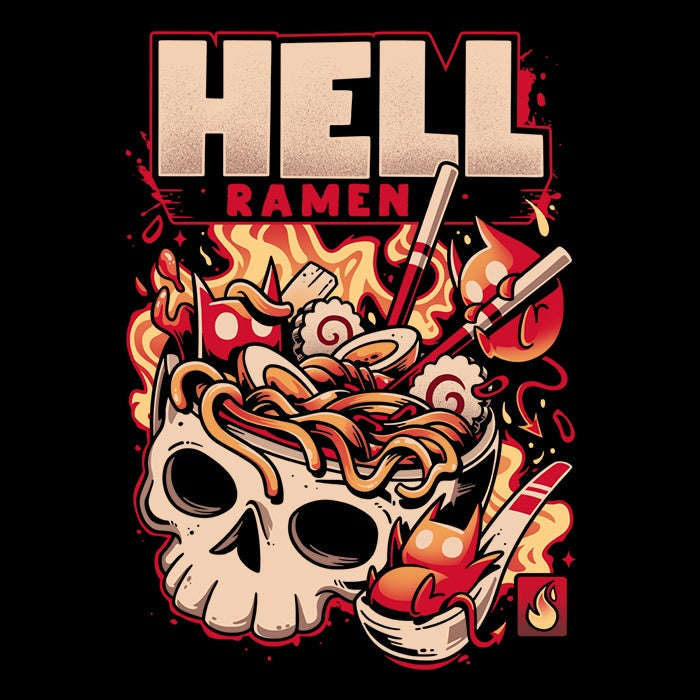 Hell-Ramen Coasters - Adult & Kids T-Shirts, Sweatshirts & Hoodies apparel design preview 1