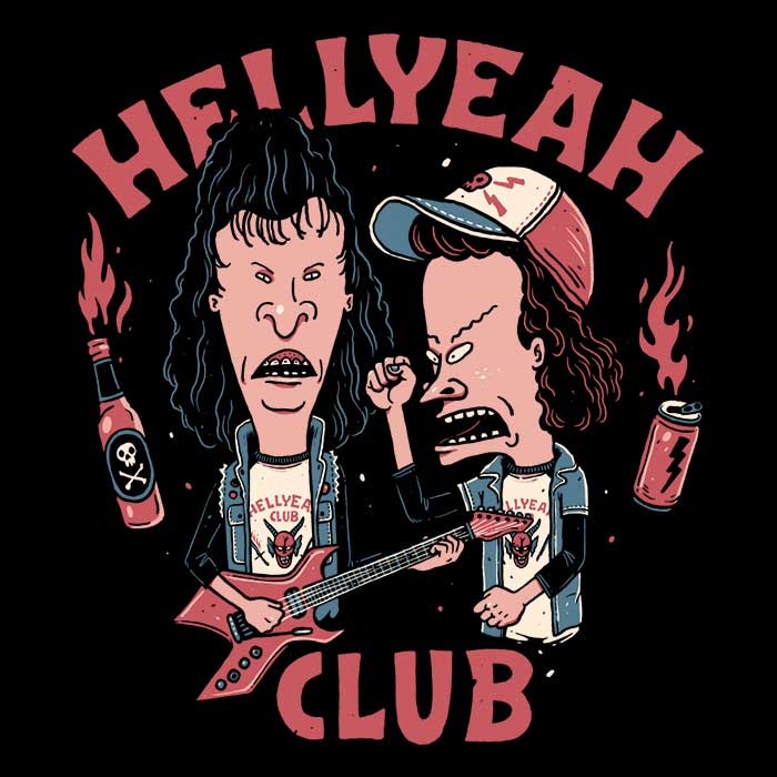 Hell Yeah Club Coasters - Adult & Kids T-Shirts, Sweatshirts & Hoodies apparel design preview 1