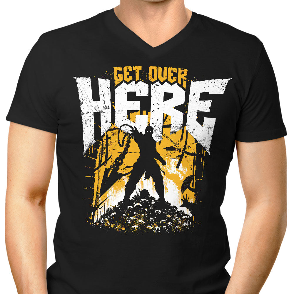 Hellfire Doom Men's V-Neck - Adult & Kids T-Shirts, Sweatshirts & Hoodies apparel design preview 1