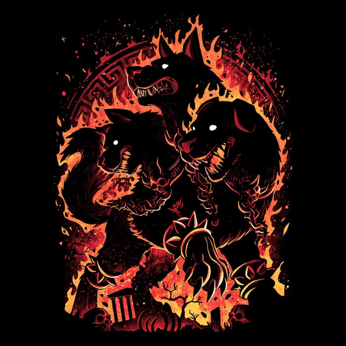 Hellhound Unleashed - Adult & Kids T-Shirts, Sweatshirts & Hoodies apparel design preview 2