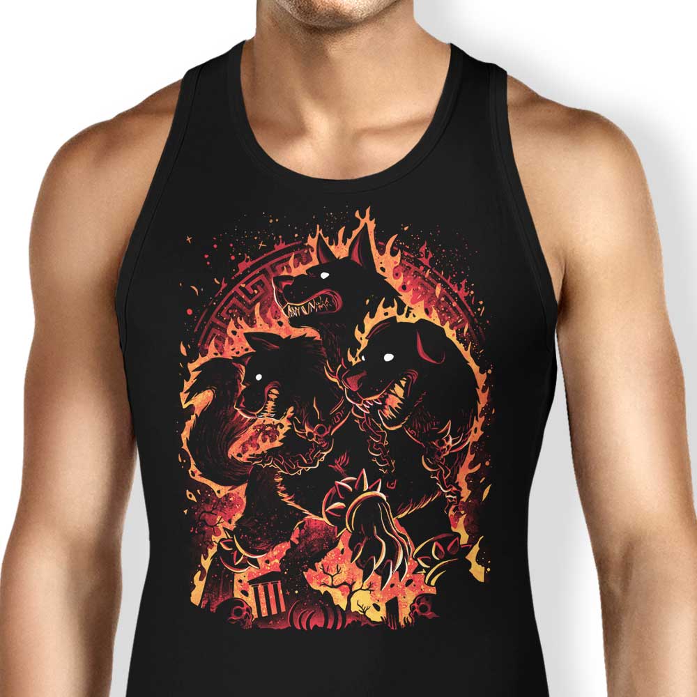 Hellhound Unleashed Tank Top - Adult & Kids T-Shirts, Sweatshirts & Hoodies apparel design preview 1
