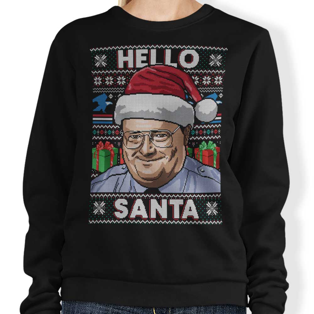 Hello Santa Sweater - Adult & Kids T-Shirts, Sweatshirts & Hoodies apparel design preview 1