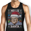 Hello Santa Sweater Tank Top - Adult & Kids T-Shirts, Sweatshirts & Hoodies apparel design preview 1