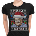 Hello Santa Sweater Women's Apparel - Adult & Kids T-Shirts, Sweatshirts & Hoodies apparel design preview 1