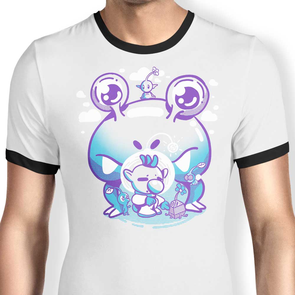 Hello to the Captain Ringer - Adult & Kids T-Shirts, Sweatshirts & Hoodies apparel design preview 1