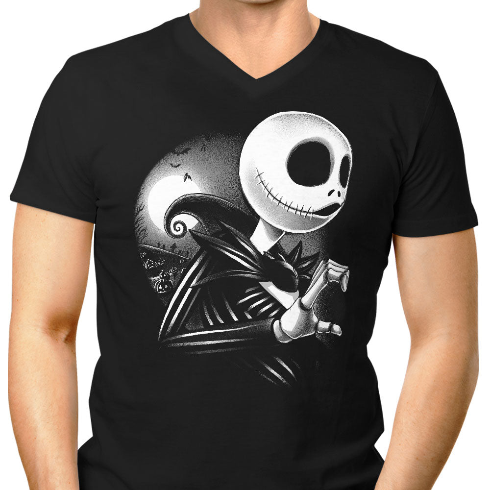 Her Skeleton Men's V-Neck - Adult & Kids T-Shirts, Sweatshirts & Hoodies apparel design preview 1