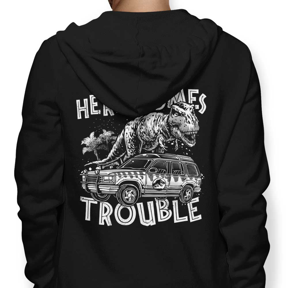 Here Comes Trouble - Adult & Kids T-Shirts, Sweatshirts & Hoodies apparel design preview 1