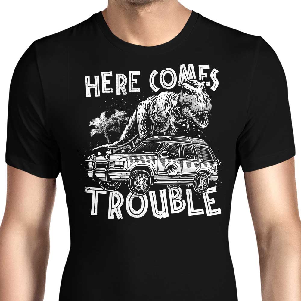 Here Comes Trouble Men's Apparel - Adult & Kids T-Shirts, Sweatshirts & Hoodies apparel design preview 1