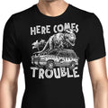 Here Comes Trouble Men's Apparel - Adult & Kids T-Shirts, Sweatshirts & Hoodies apparel design preview 1