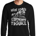 Here Comes Trouble - Adult & Kids T-Shirts, Sweatshirts & Hoodies apparel design preview 1