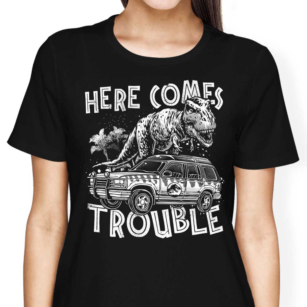 Here Comes Trouble Women's Apparel - Adult & Kids T-Shirts, Sweatshirts & Hoodies apparel design preview 1