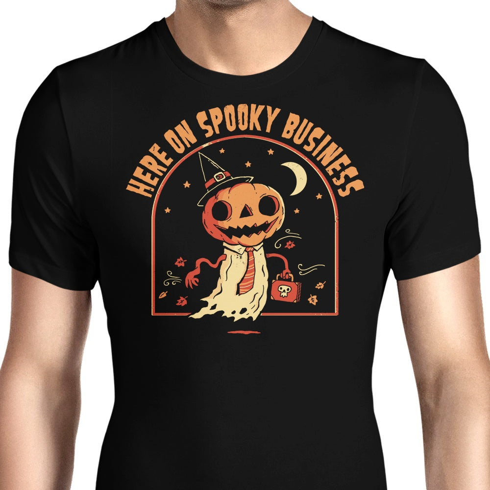 Here on Spooky Business Men's Apparel - Adult & Kids T-Shirts, Sweatshirts & Hoodies apparel design preview 1