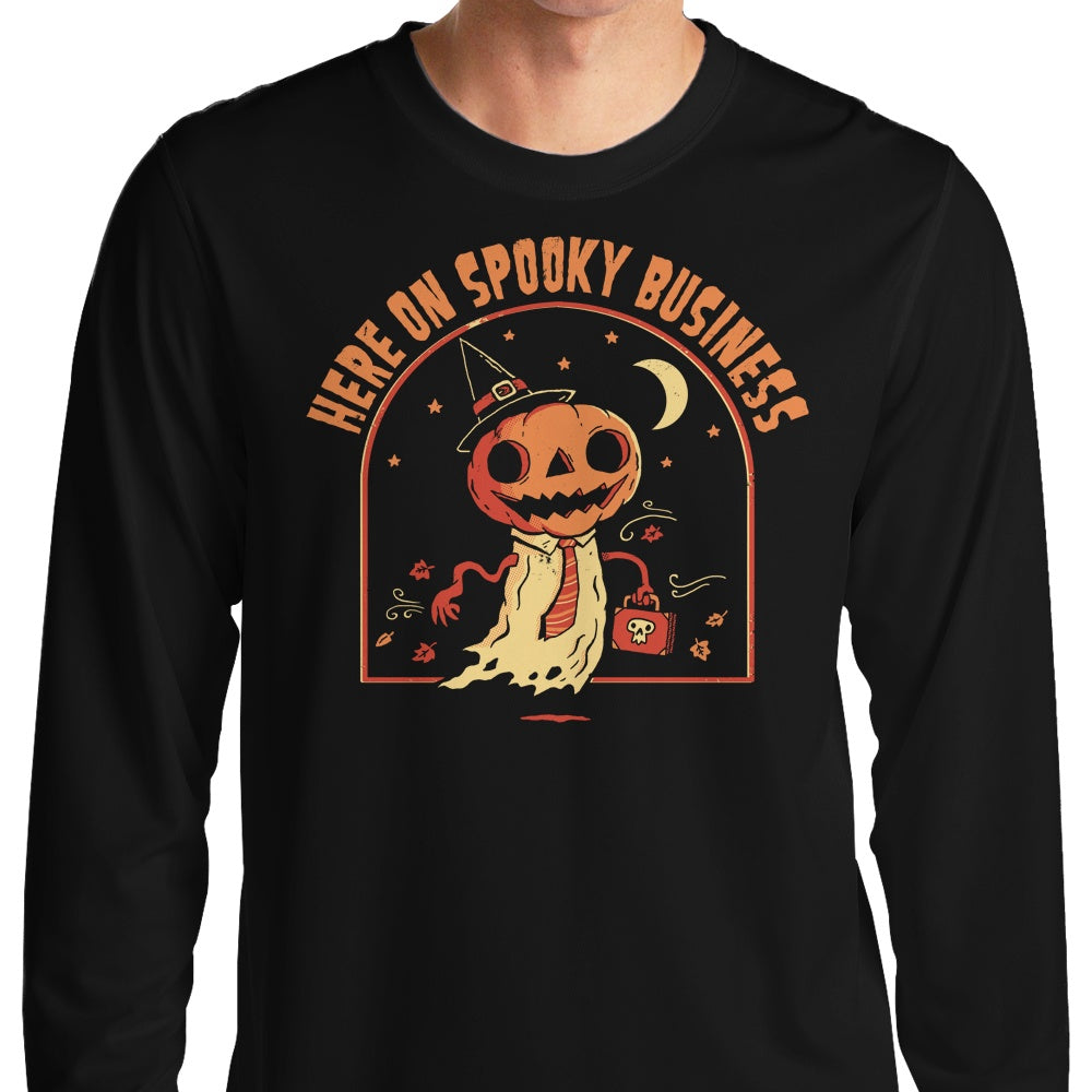 Here on Spooky Business - Adult & Kids T-Shirts, Sweatshirts & Hoodies apparel design preview 1