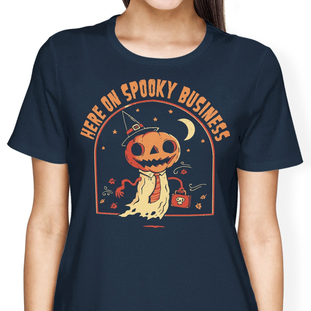 Here on Spooky Business Women's Apparel - Adult & Kids T-Shirts, Sweatshirts & Hoodies apparel design preview 2