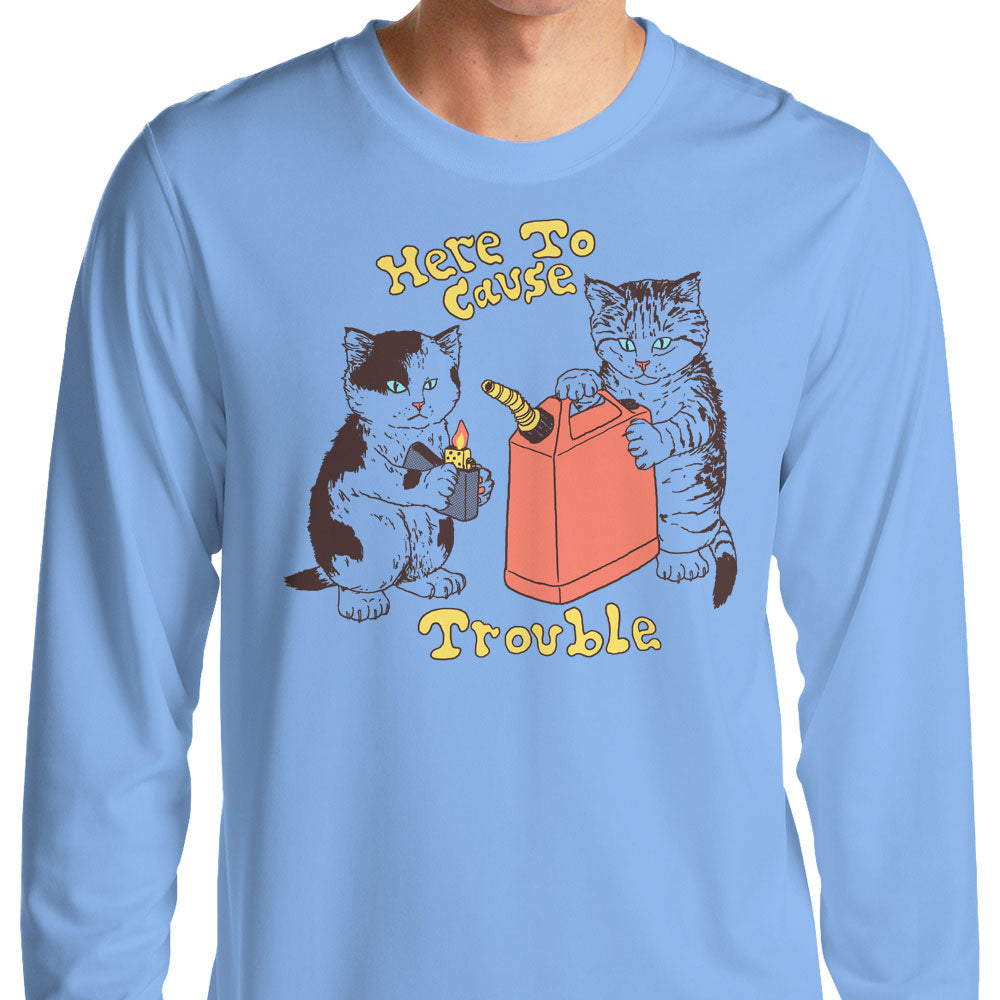 Here to Cause Trouble - Adult & Kids T-Shirts, Sweatshirts & Hoodies apparel design preview 1