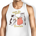 Here to Cause Trouble Tank Top - Adult & Kids T-Shirts, Sweatshirts & Hoodies apparel design preview 1