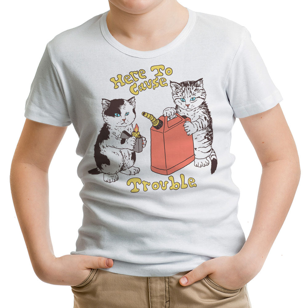 Here to Cause Trouble Youth Apparel - Adult & Kids T-Shirts, Sweatshirts & Hoodies apparel design preview 2