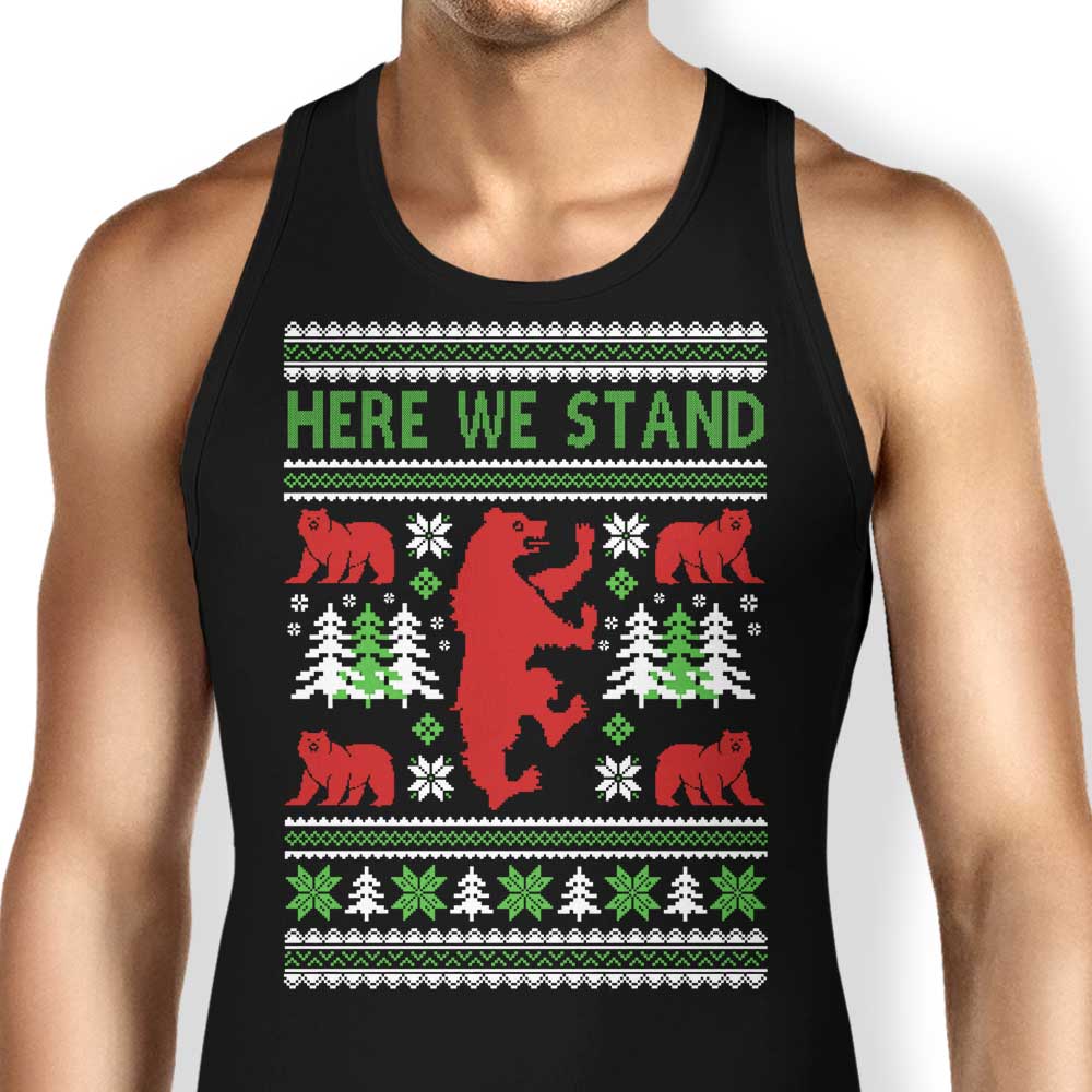 Here We Knit Tank Top - Adult & Kids T-Shirts, Sweatshirts & Hoodies apparel design preview 1