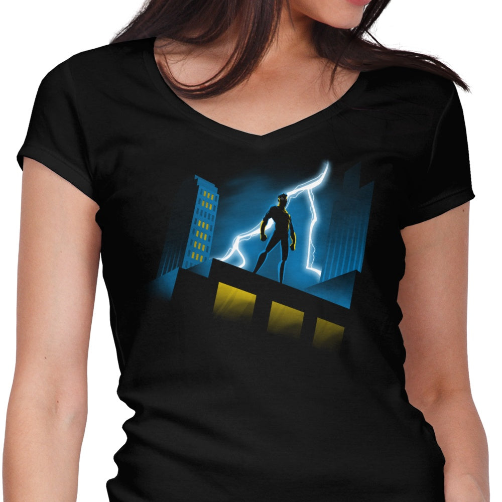 Hero Animated Series Women's V-Neck - Adult & Kids T-Shirts, Sweatshirts & Hoodies apparel design preview 1