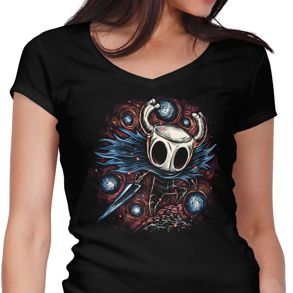 Hero of the Hollow Women's V-Neck - Adult & Kids T-Shirts, Sweatshirts & Hoodies apparel design preview 1