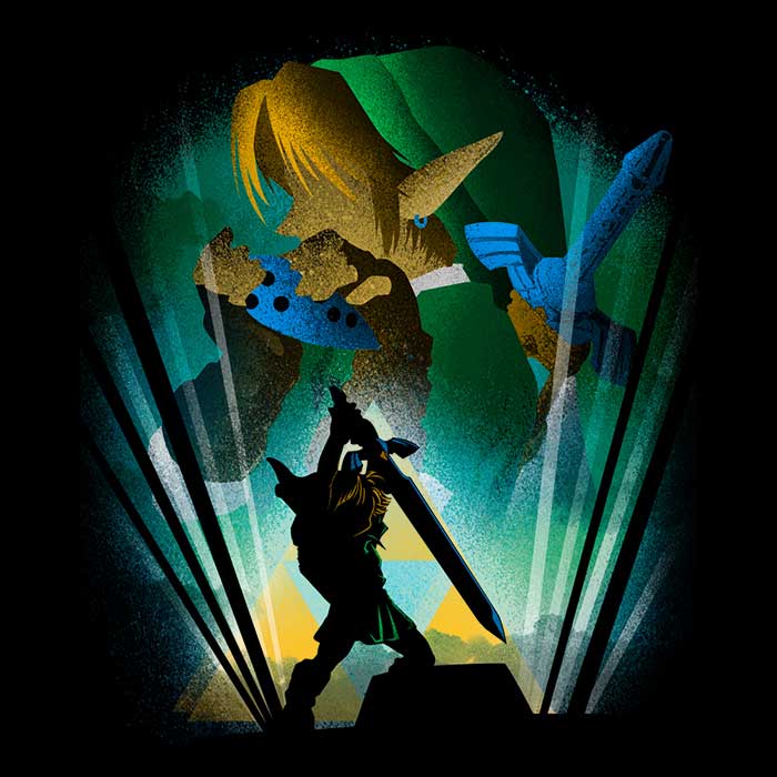 Hero of Time - Adult & Kids T-Shirts, Sweatshirts & Hoodies apparel design preview 2
