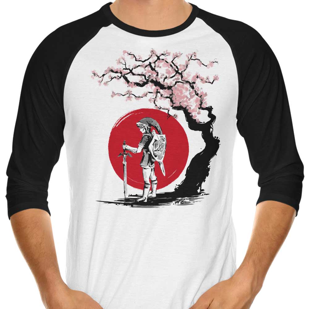 Hero Under the Sun 3/4 Sleeve Raglan - Adult & Kids T-Shirts, Sweatshirts & Hoodies apparel design preview 1