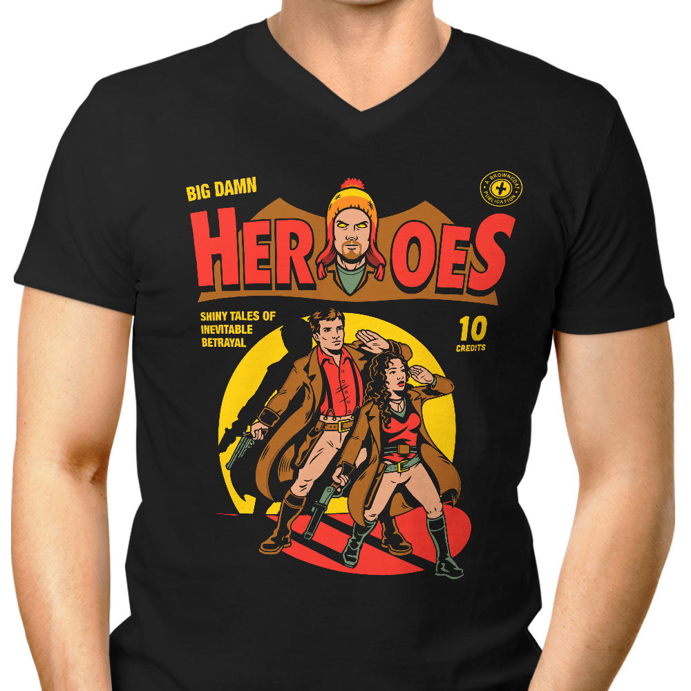 Heroes Comic Men's V-Neck - Adult & Kids T-Shirts, Sweatshirts & Hoodies apparel design preview 1