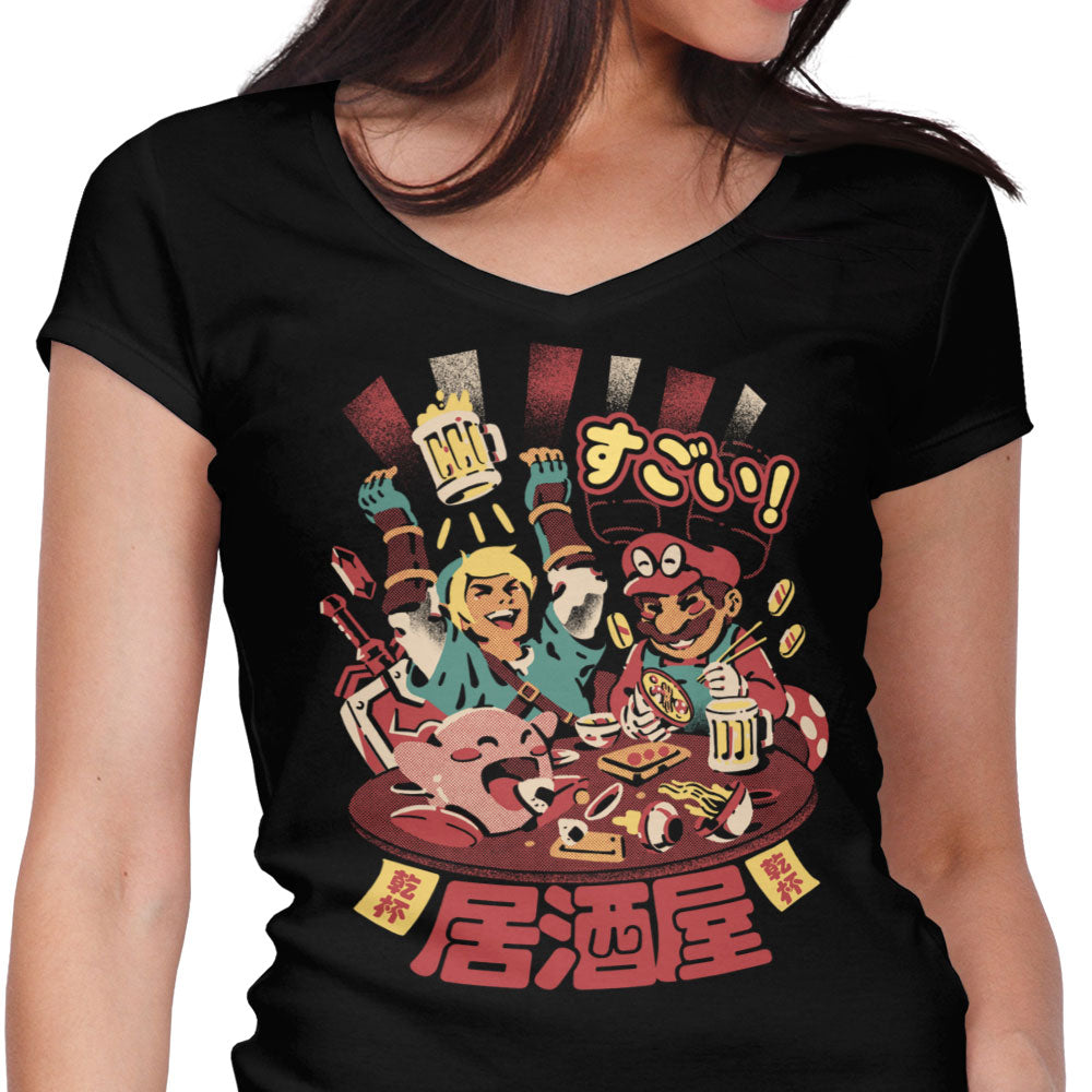 Heroes Izakaya Women's V-Neck - Adult & Kids T-Shirts, Sweatshirts & Hoodies apparel design preview 1