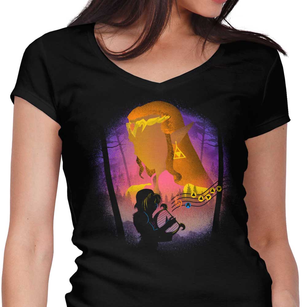 Heroic Princess Women's V-Neck - Adult & Kids T-Shirts, Sweatshirts & Hoodies apparel design preview 1