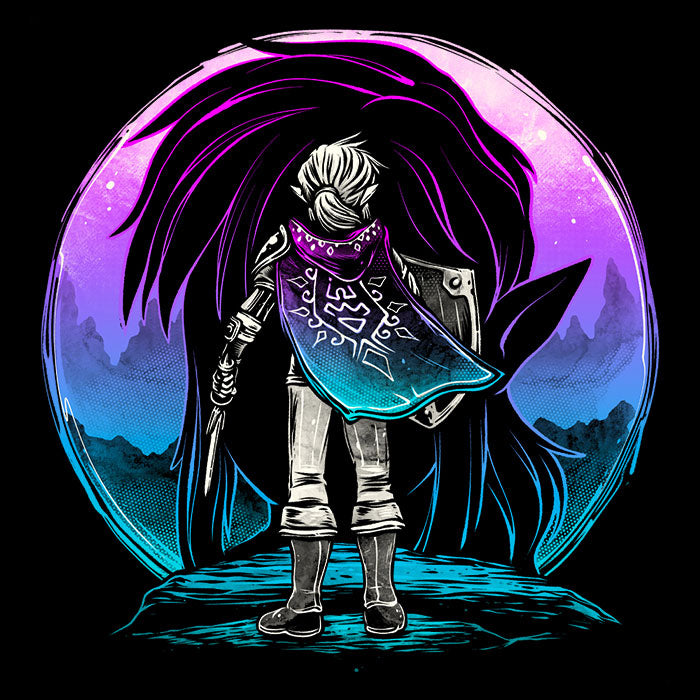 Heroic Sunset 3/4 Sleeve Raglan - Adult & Kids T-Shirts, Sweatshirts & Hoodies apparel design preview 2