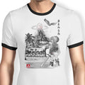 Hero's Awakening Sumi-e Ringer - Adult & Kids T-Shirts, Sweatshirts & Hoodies apparel design preview 1