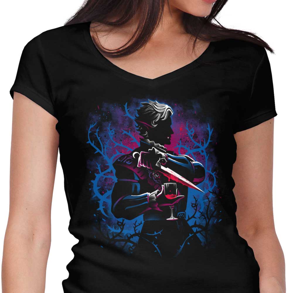 High Elf Vampire Women's V-Neck - Adult & Kids T-Shirts, Sweatshirts & Hoodies apparel design preview 1