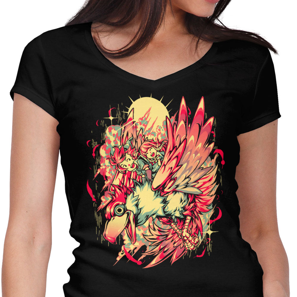 High in the Sky Women's V-Neck - Adult & Kids T-Shirts, Sweatshirts & Hoodies apparel design preview 1
