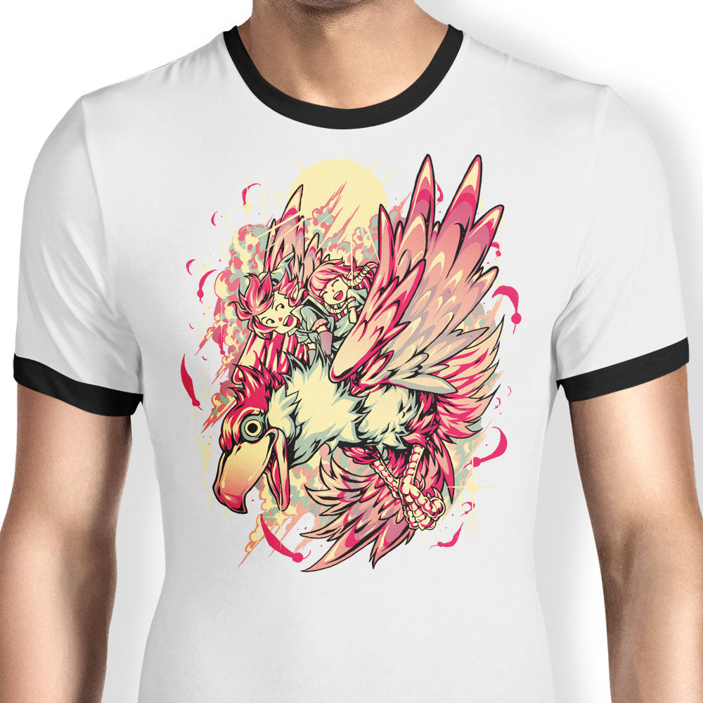 High in the Sky Ringer - Adult & Kids T-Shirts, Sweatshirts & Hoodies apparel design preview 1
